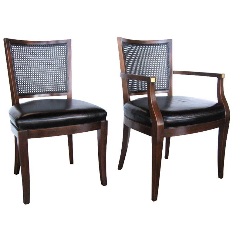 John Stuart Cane Chairs, Vintage John Stuart Chairs