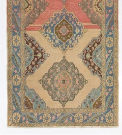 5x12.6 Ft Traditional Vintage Handmade Runner Rug for Hallway, Kitchen & Stairs