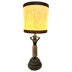 Authentic WW II Era Hawaiian Hula Dancing Girl Table Lamp