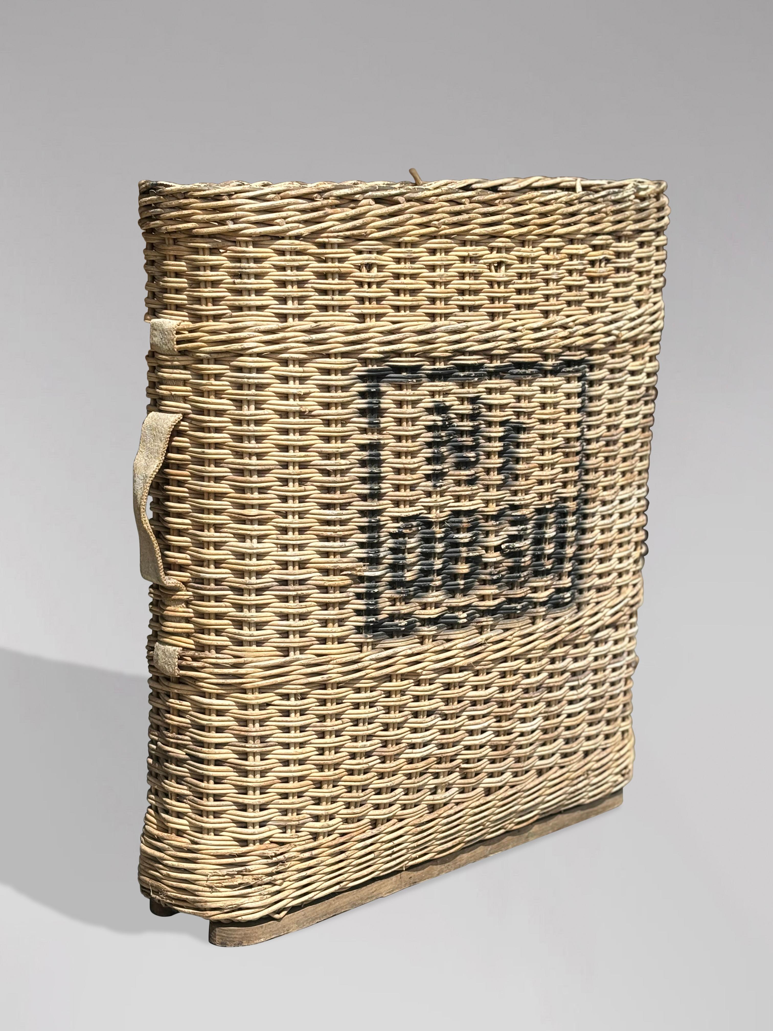 Authentic WWII Wicker Artillery Shell Basket 1