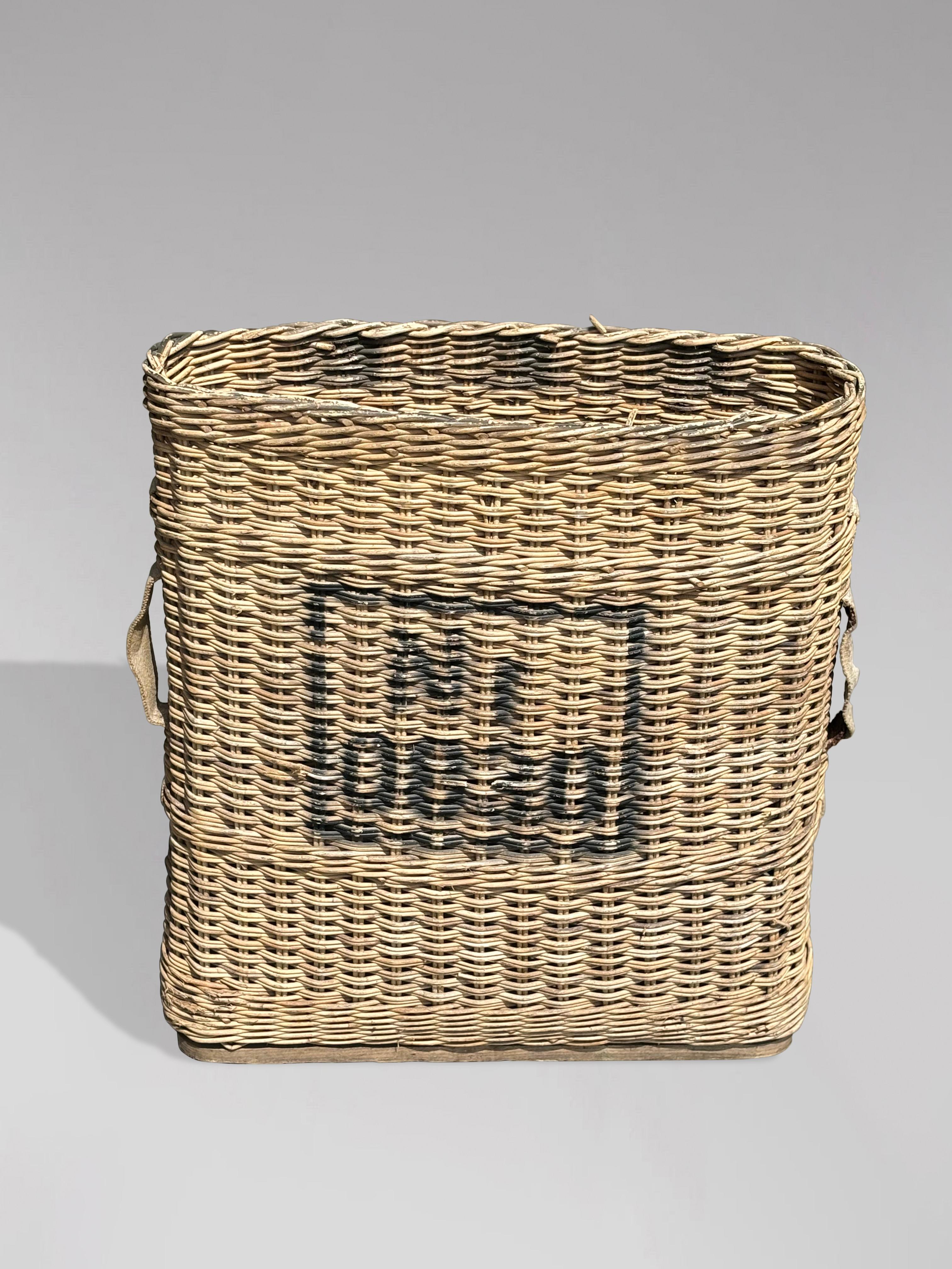 Authentic WWII Wicker Artillery Shell Basket 2