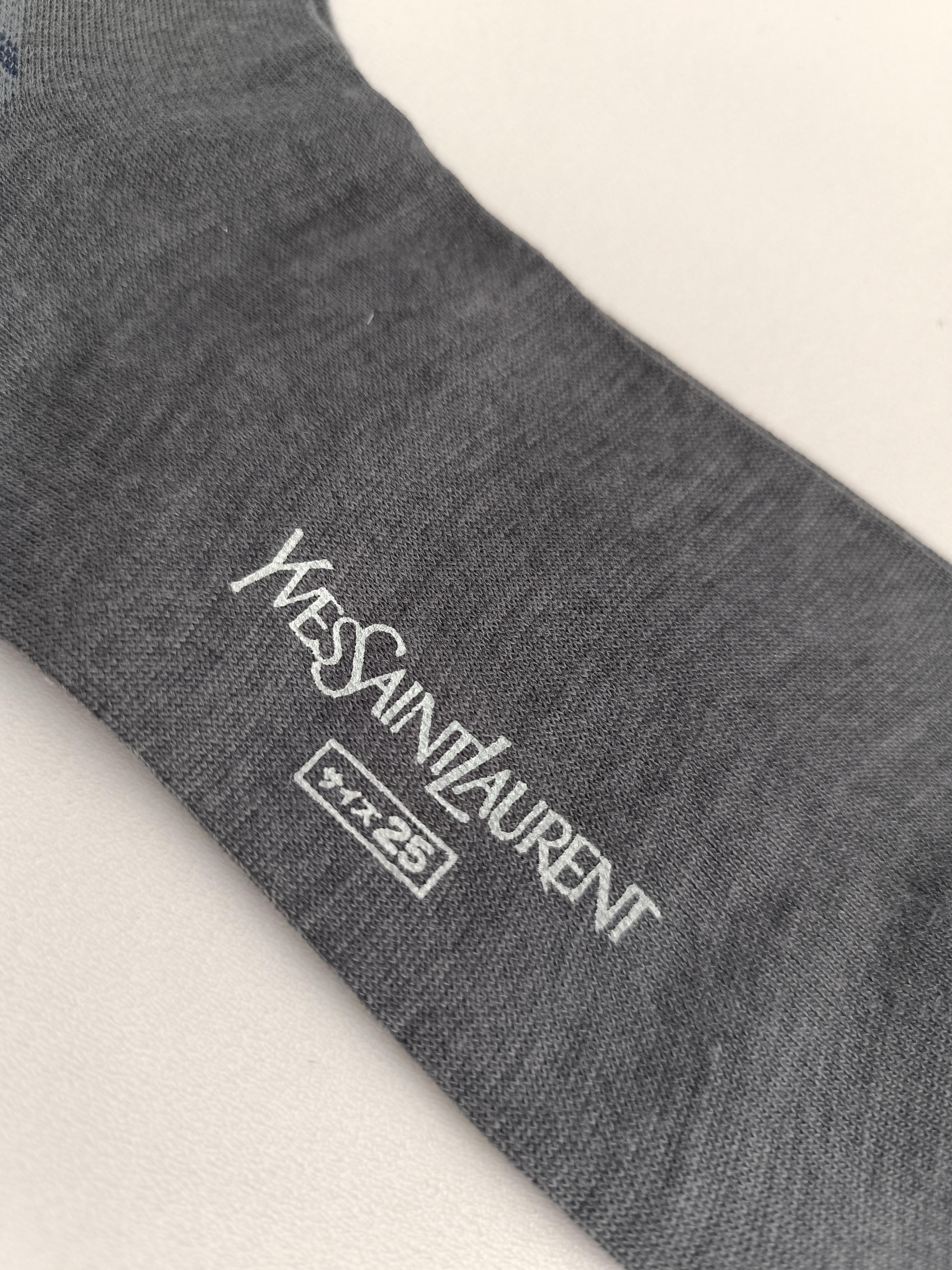 Authentic Yves Saint Laurent Vintage Men’s Socks YSL In New Condition For Sale In Алматинский Почтамт, KZ
