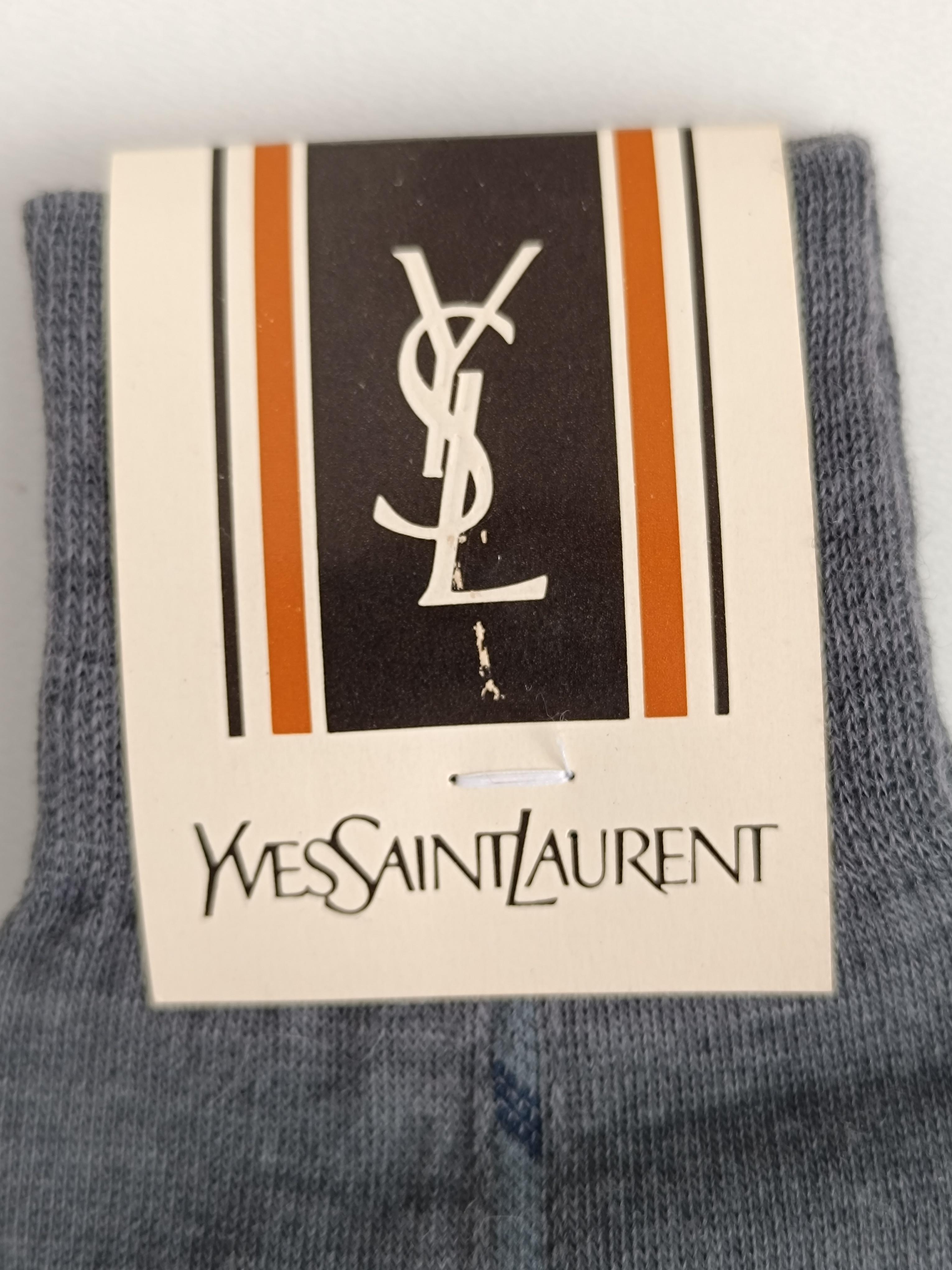 Authentic Yves Saint Laurent Vintage Men’s Socks YSL For Sale 2