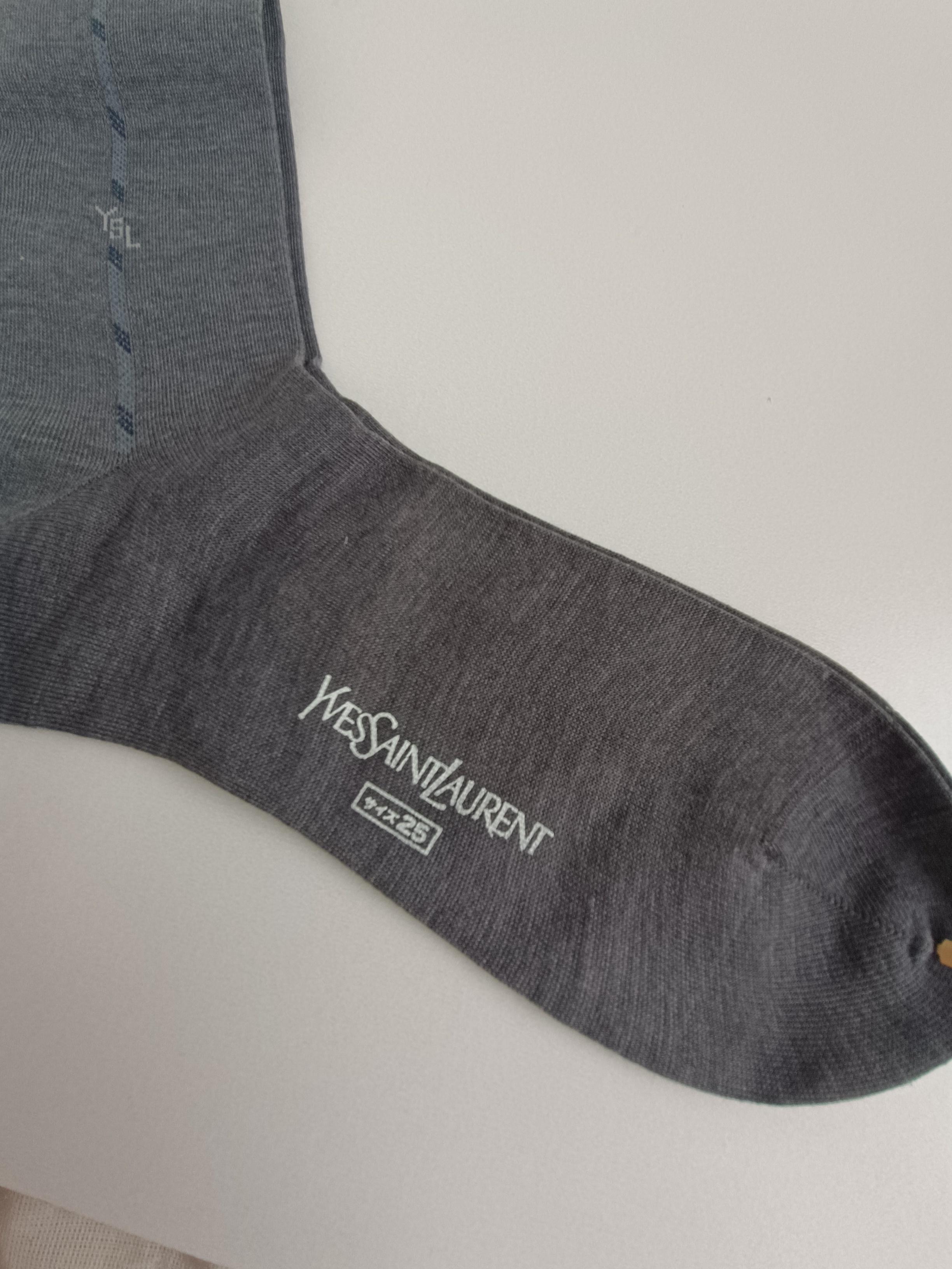 Authentic Yves Saint Laurent Vintage Men’s Socks YSL For Sale 4