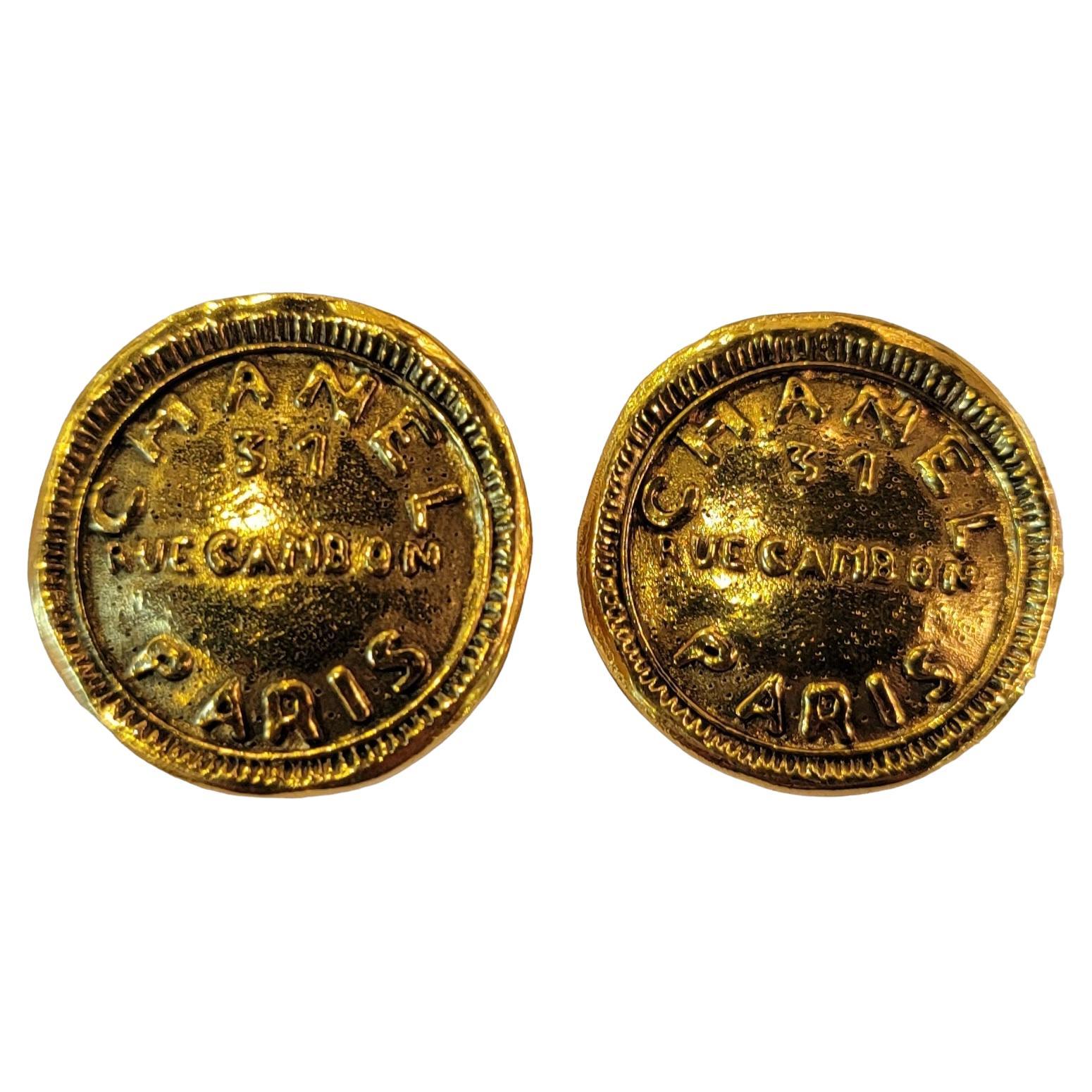 Orecchini a clip Chanel Vintage anni 80 Gambon Rue 31
