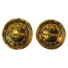 Authntic Chanel Vintage 80s Gambon Rue 31 Clip-On Earrings
