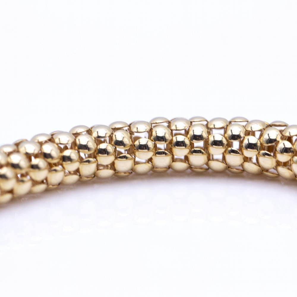 Italian design bracelet for women : 18kt yellow gold : 25 grams : 20 cm long : Brand new product only available on the web.