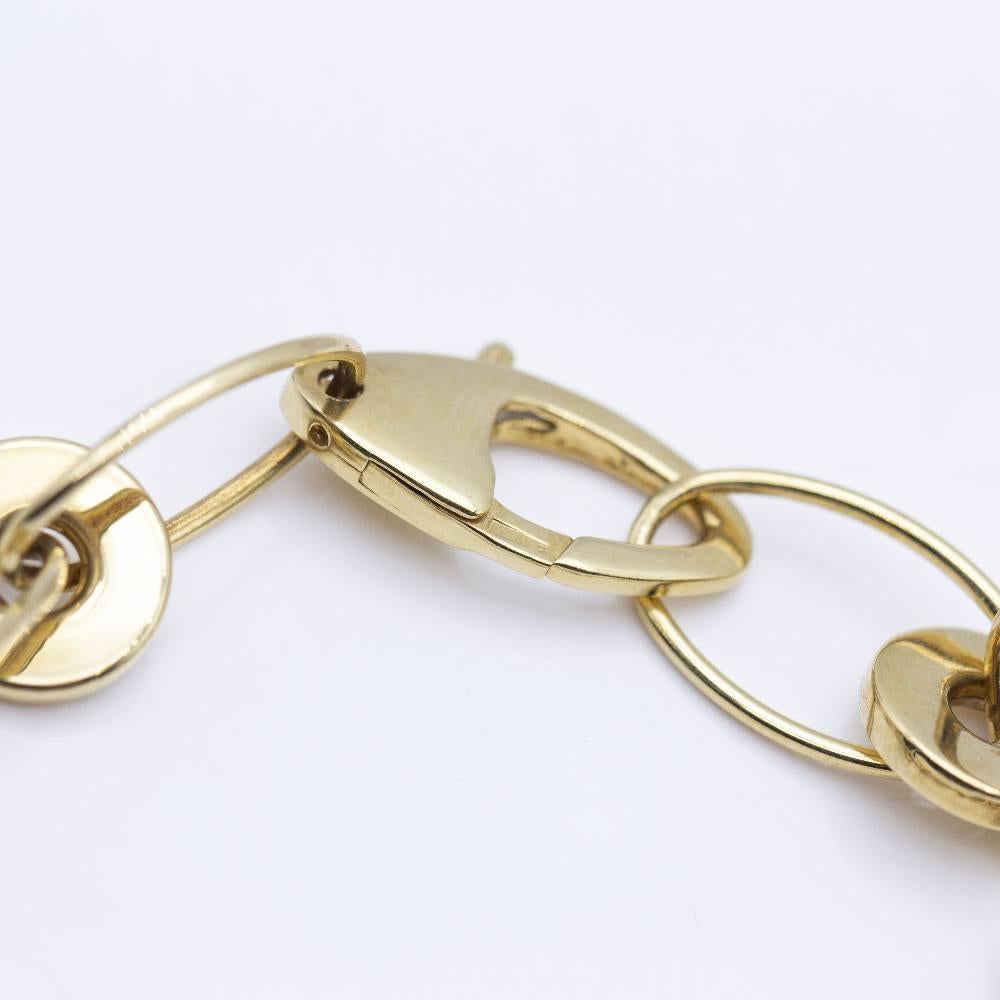 Bracelet d'auteur en or jaune Excellent état - En vente à Barcelona, CT
