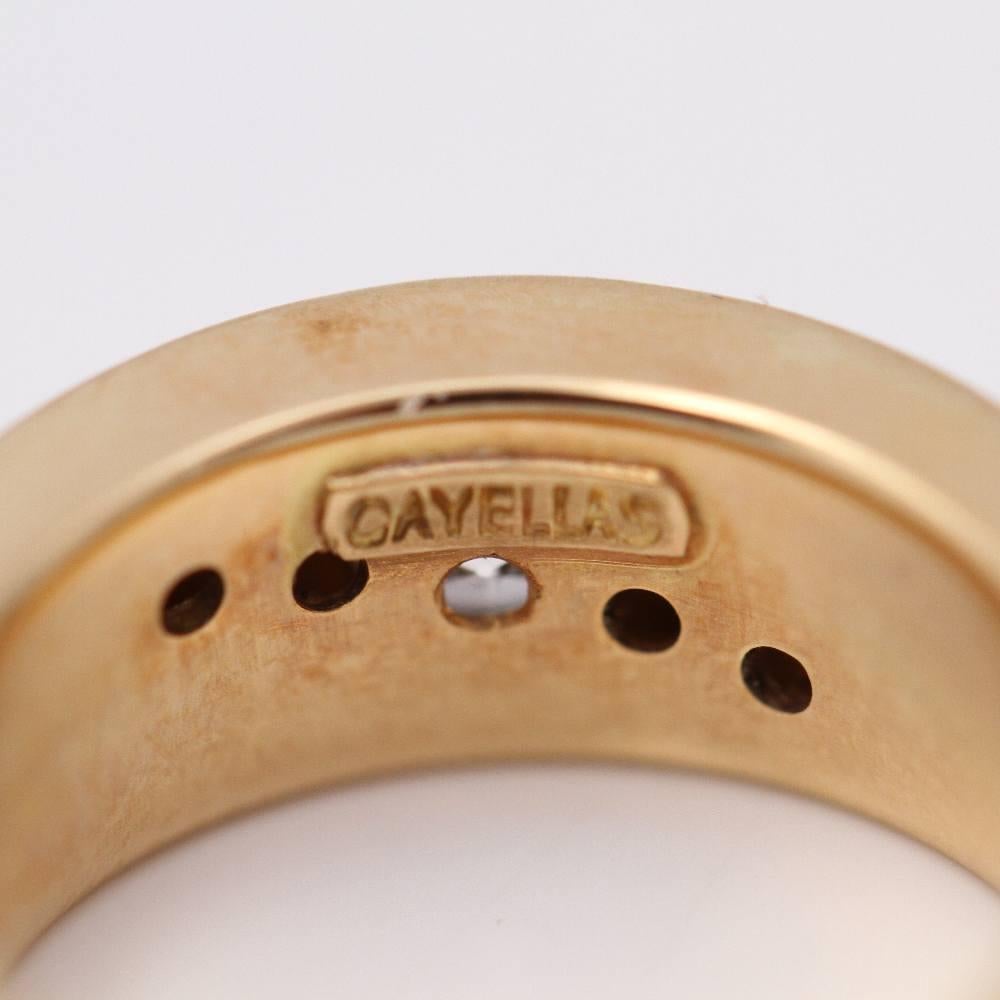 Anillo de autor en oro y diamantes en venta 1
