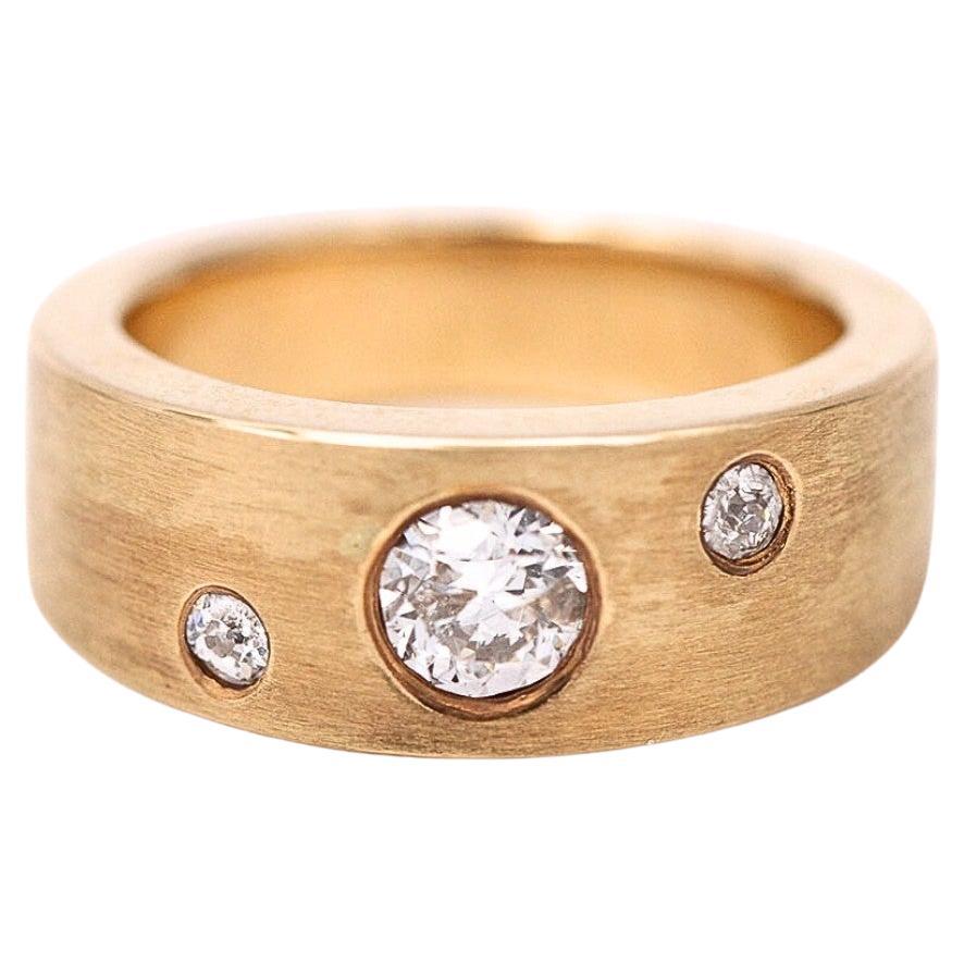 Author's Ring in Gold and Diamonds For Sale