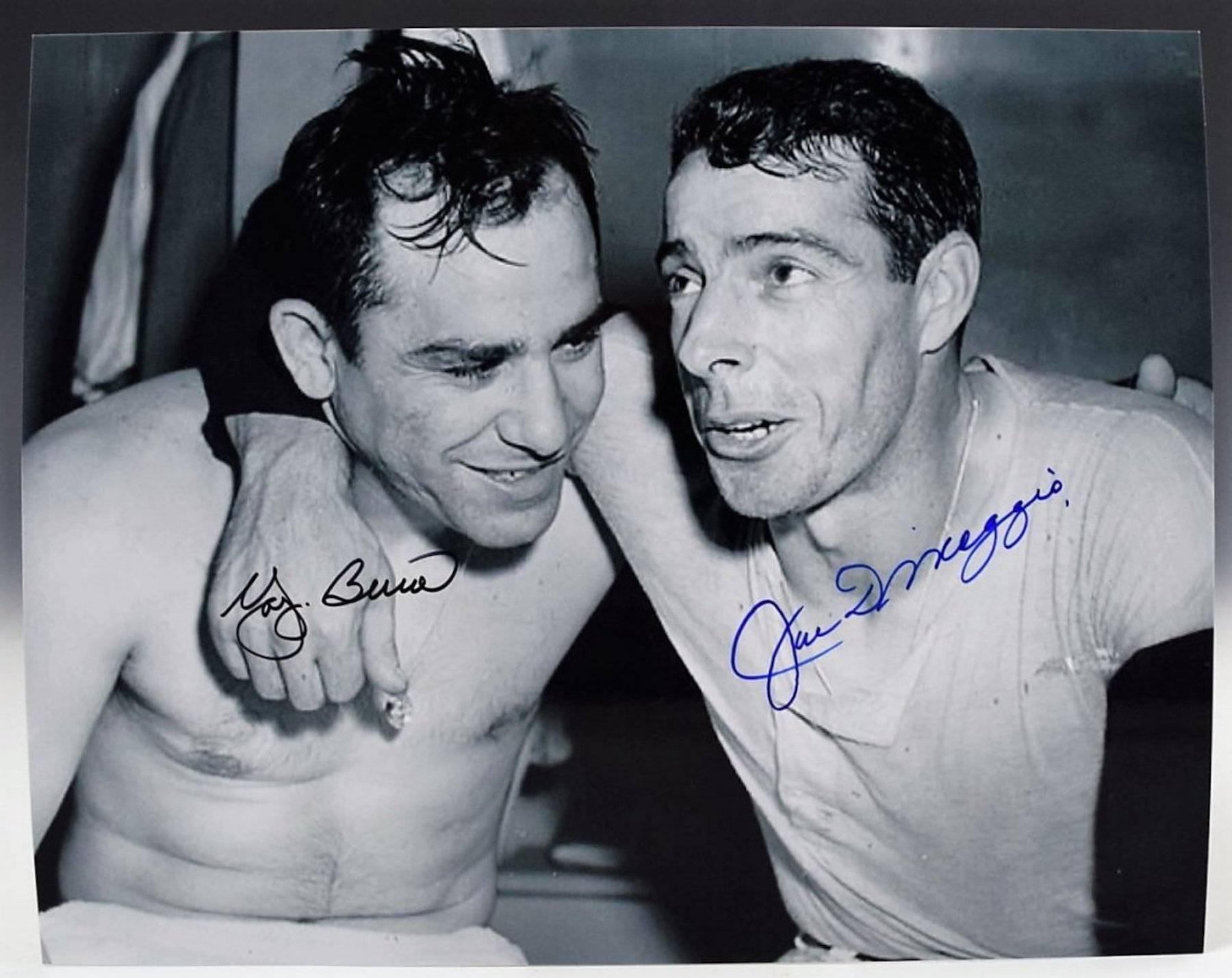 American Autographed Photo of Yogi Berra & Joe DiMaggio