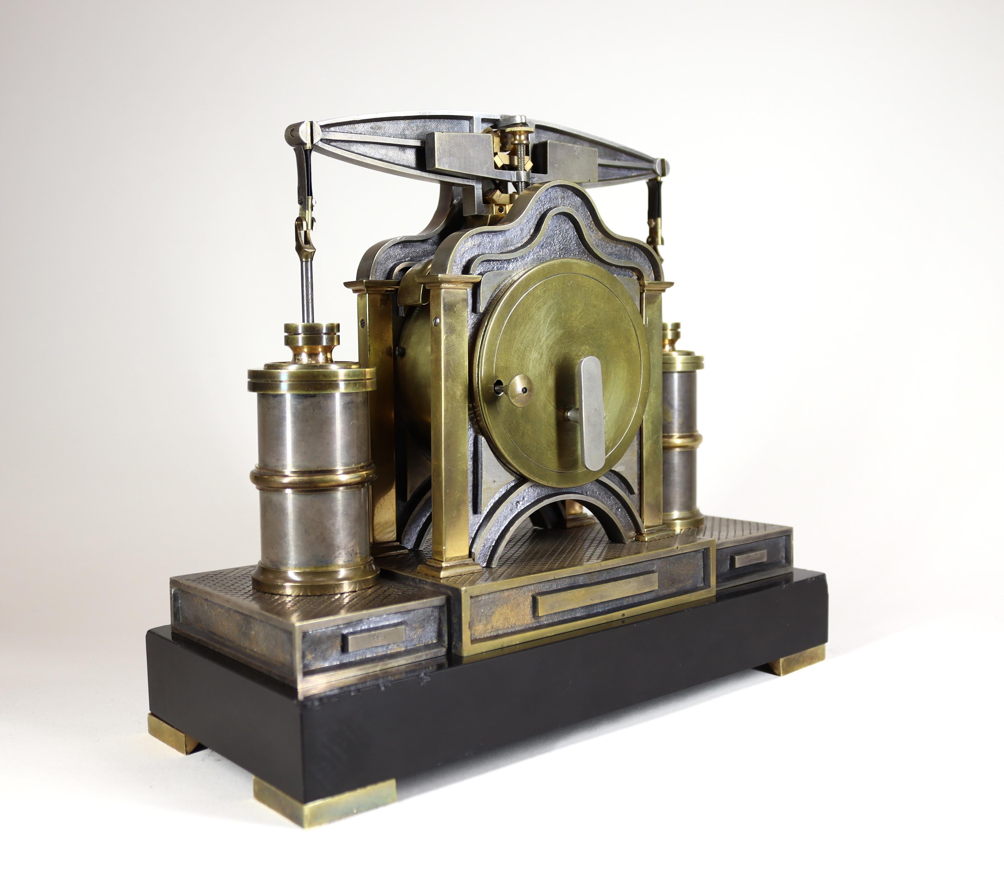 Automaton Beam Engine Clock von Andre Guilmet (Industriell) im Angebot