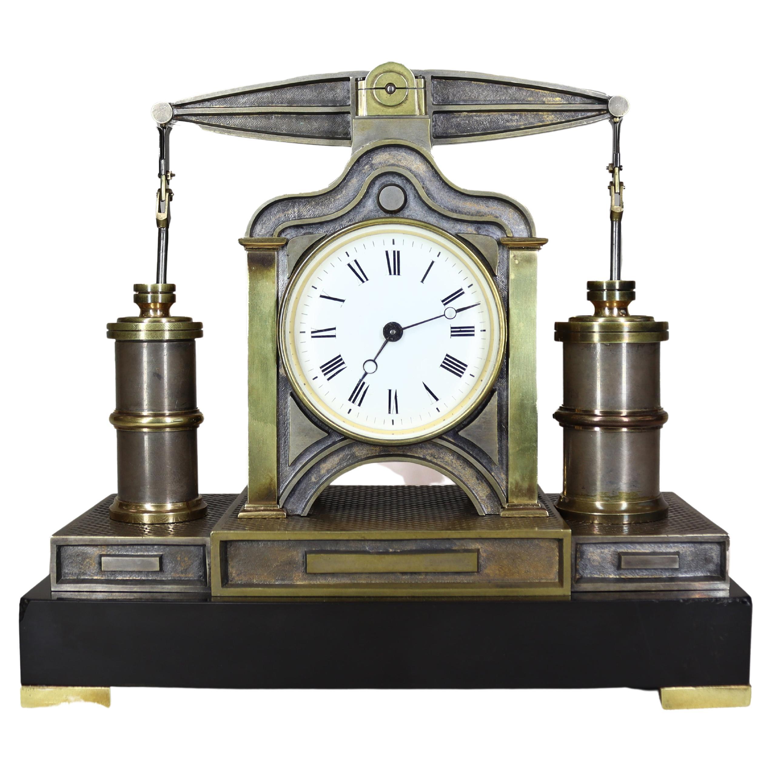 Automaton Beam Engine Clock by Andre Guilmet For Sale