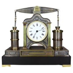 Antique Automaton Beam Engine Clock by Andre Guilmet