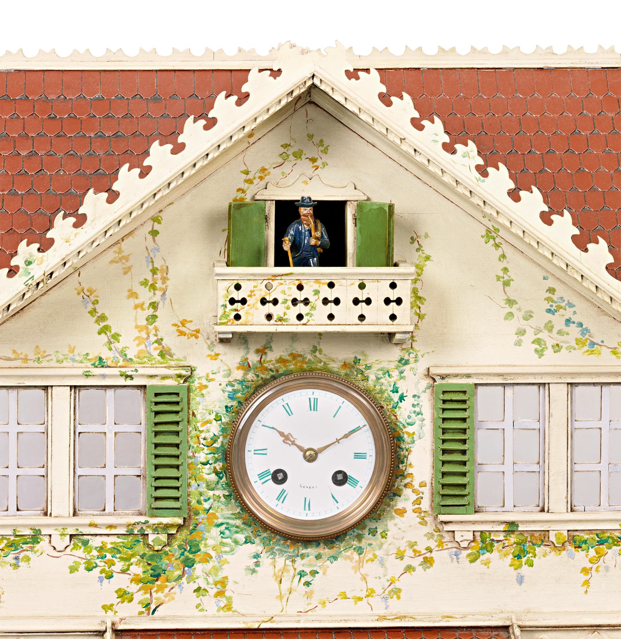 Swiss Automaton Clock And Music Box House For Sale