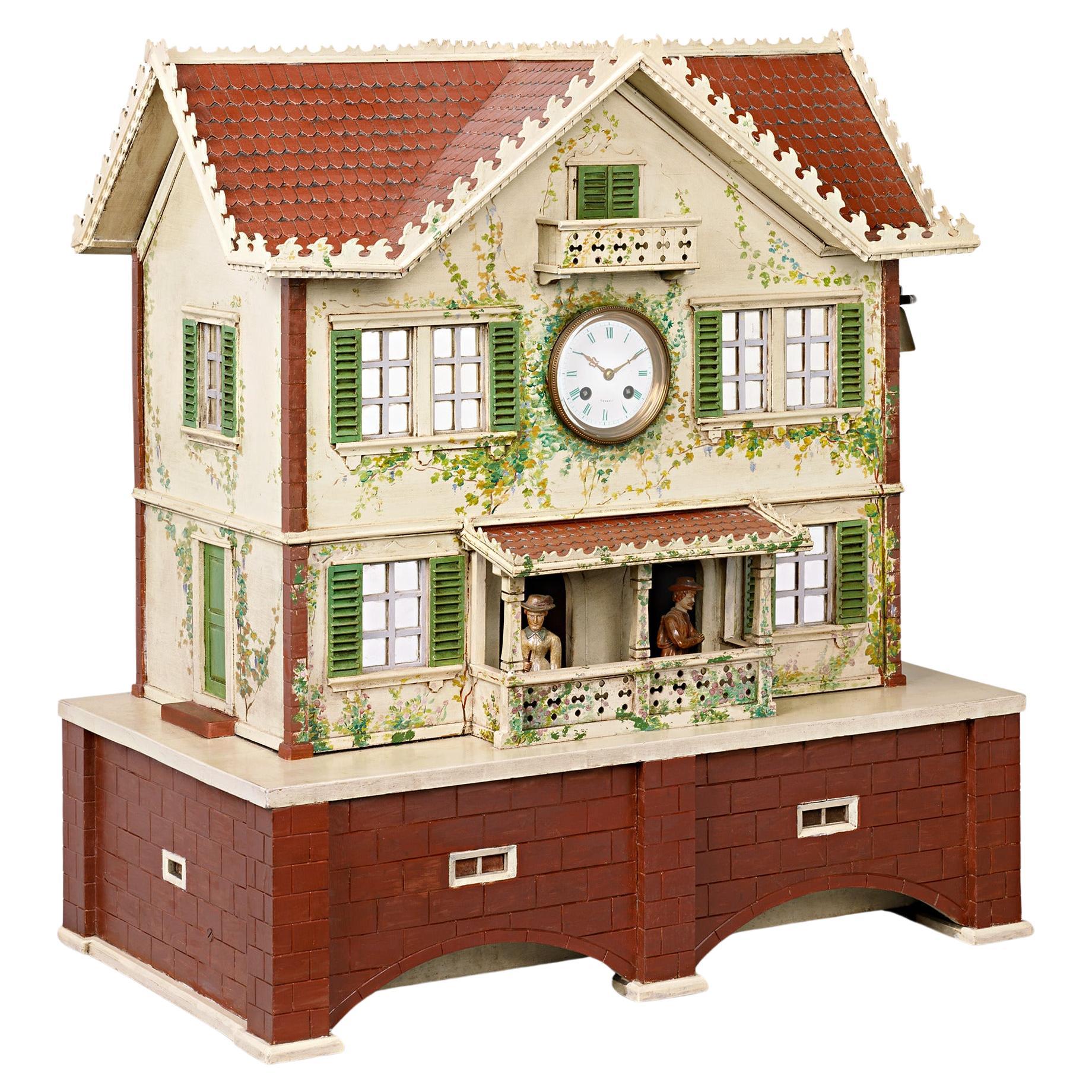 Automaton Clock And Music Box House For Sale