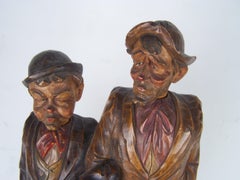 Automaton featuring two whistling gentlemen