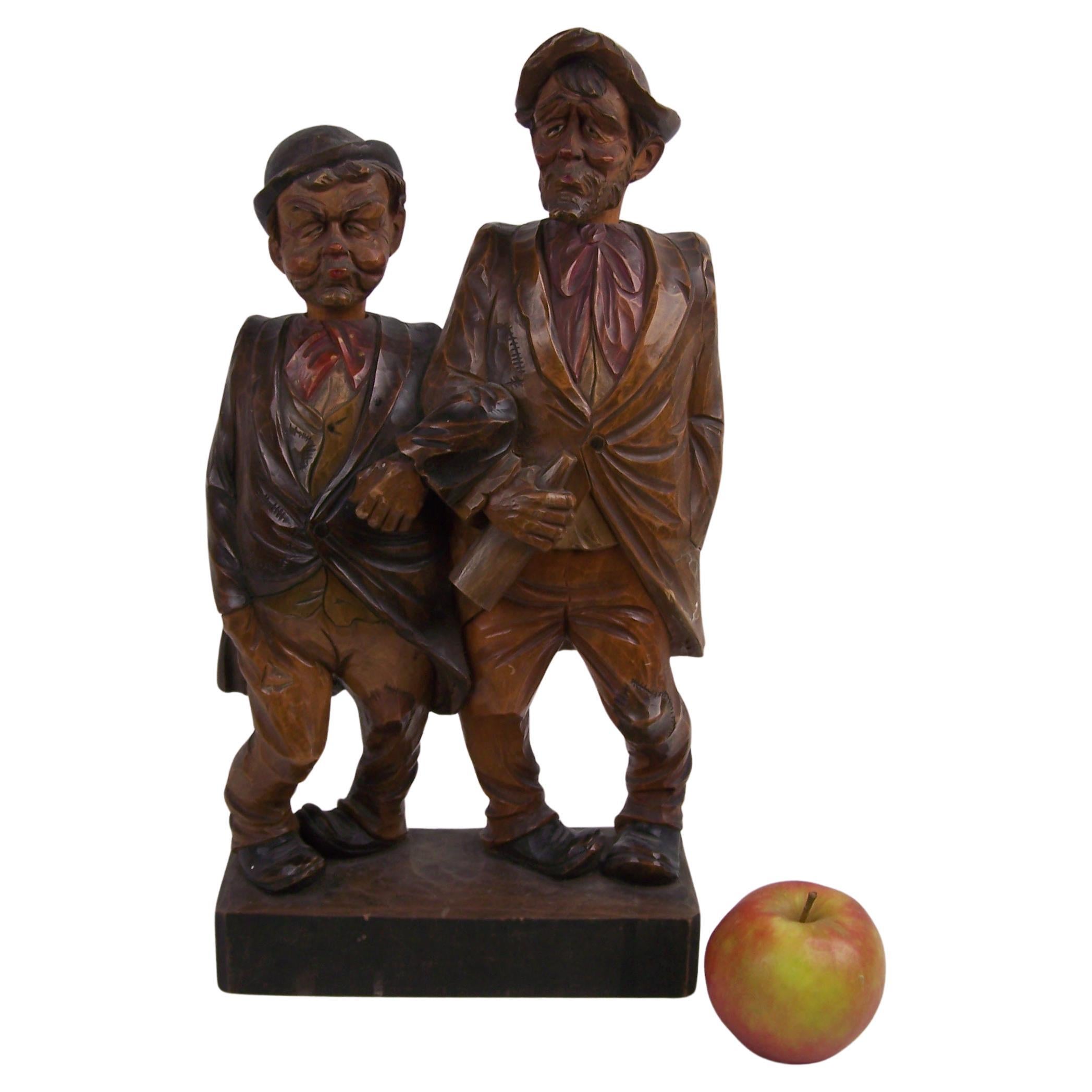 Automaton featuring two whistling gentlemen