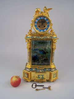 Clock with Singing Bird Automaton and Musical Mechanism by Bontems