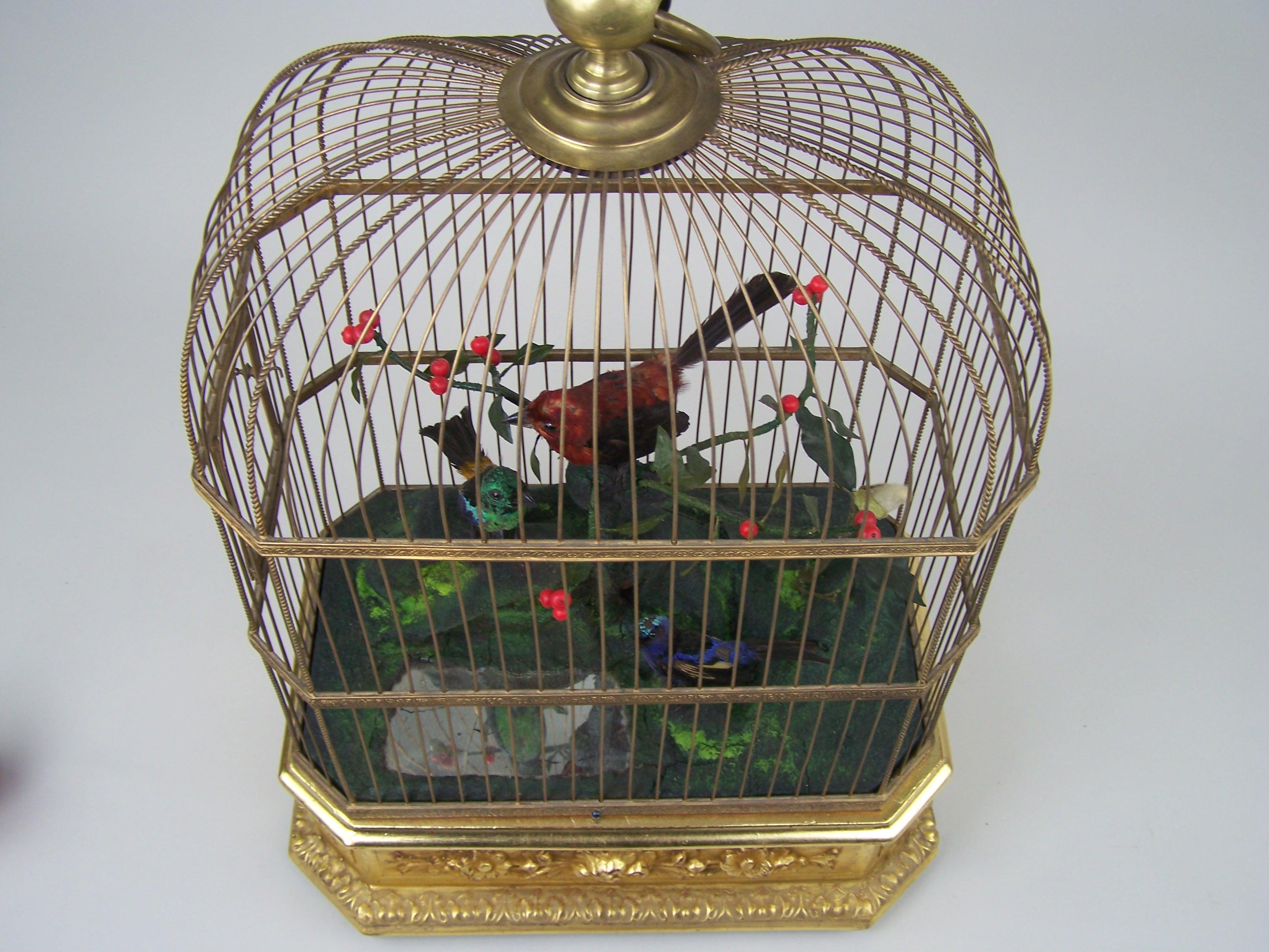 Singing Bird Cage by Bontems  For Sale 4