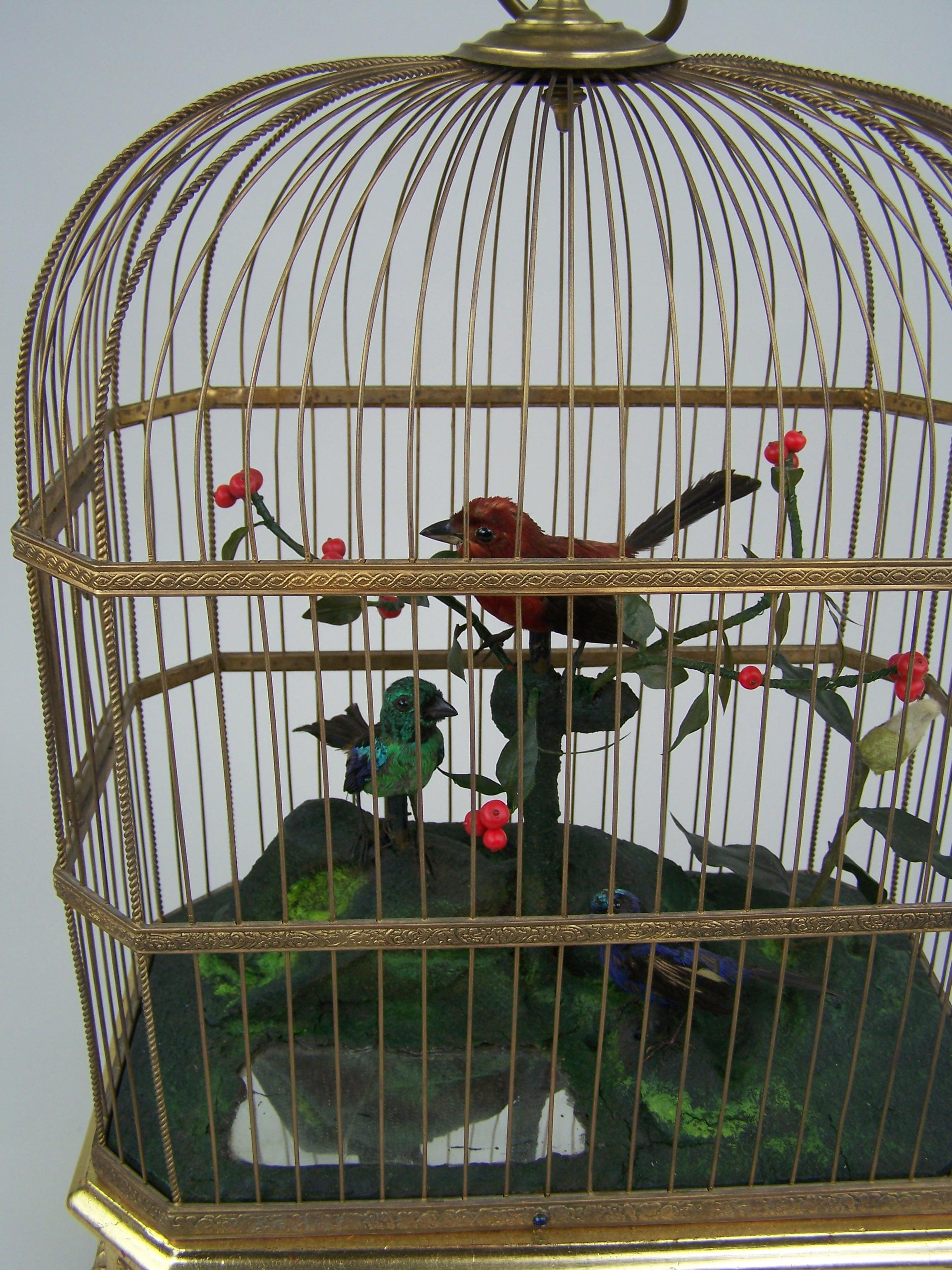 Other Singing Bird Cage by Bontems  For Sale
