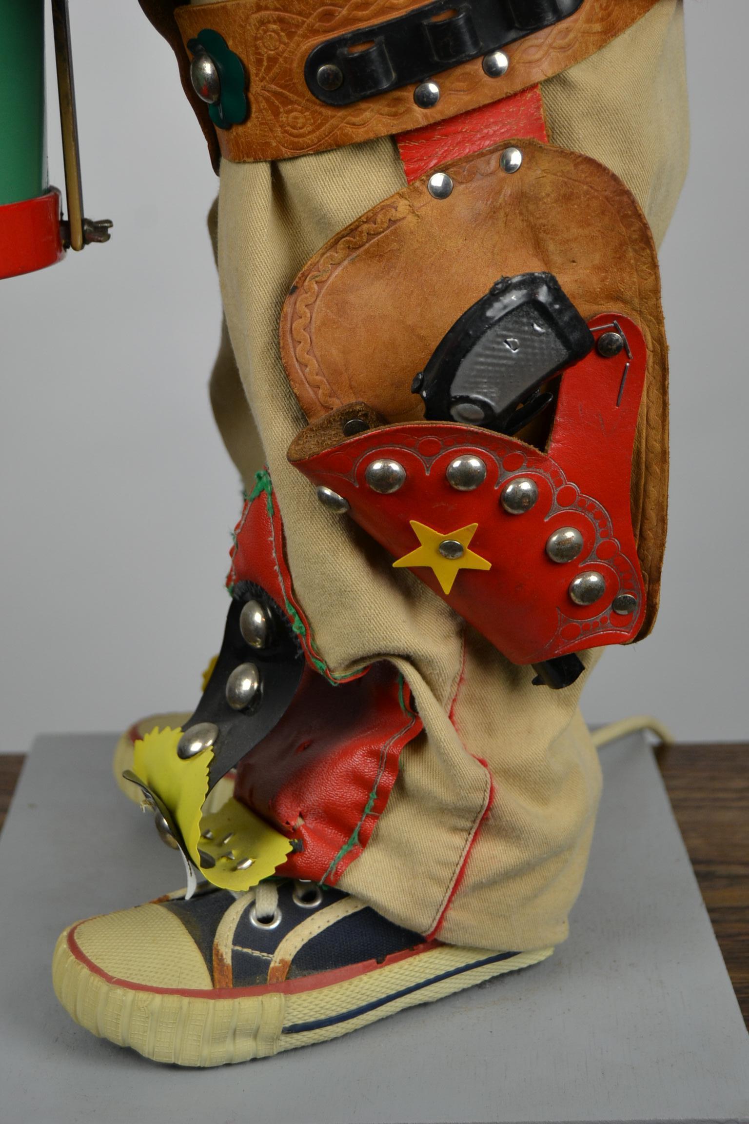 Automaton Texas Cowboy Doll Playing Drum, 1960s 7