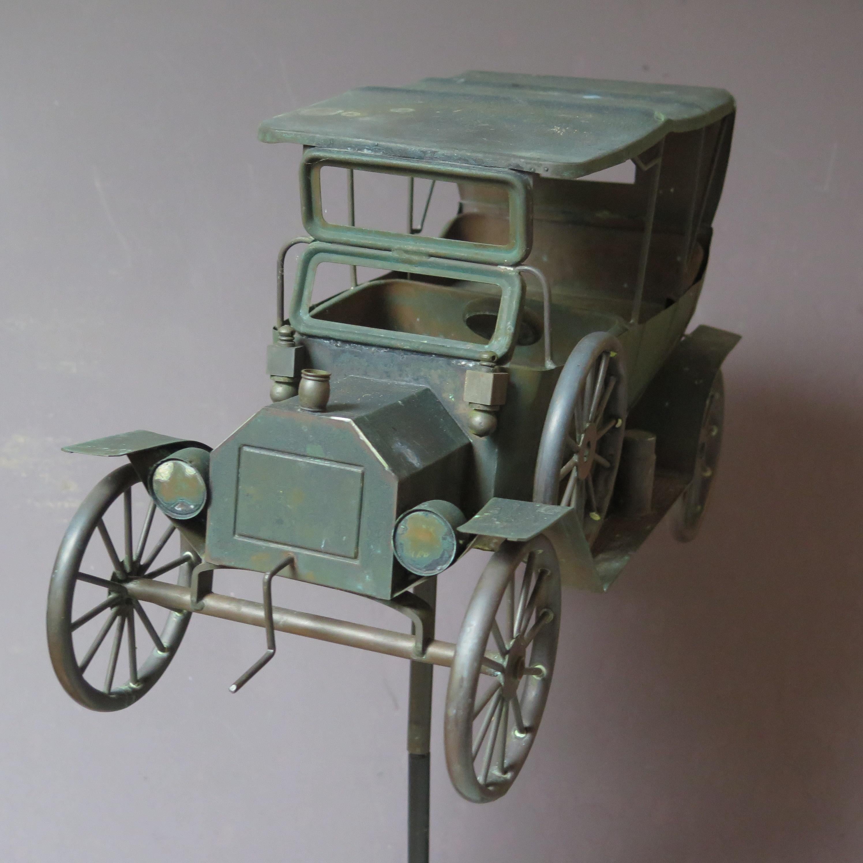 Automobile Copper Weathervane For Sale at 1stDibs