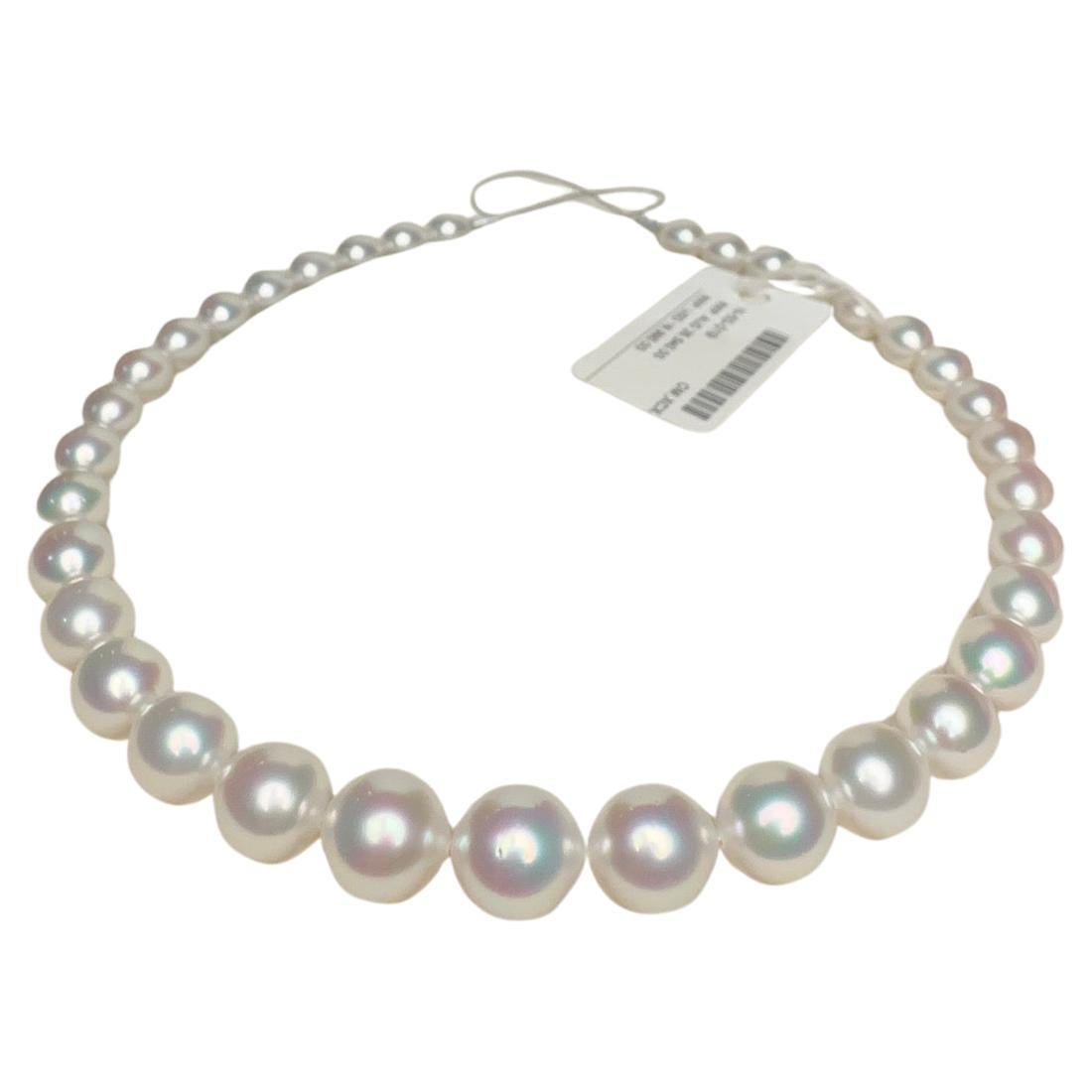 


Squisita collana di perle ovali australiane dei mari del sud di 9-12 mm

Realizzata con rare e pregiate perle australiane di forma ovale dei Mari del Sud, questa collana mette in mostra l'impareggiabile lucentezza e lo splendore satinato unici