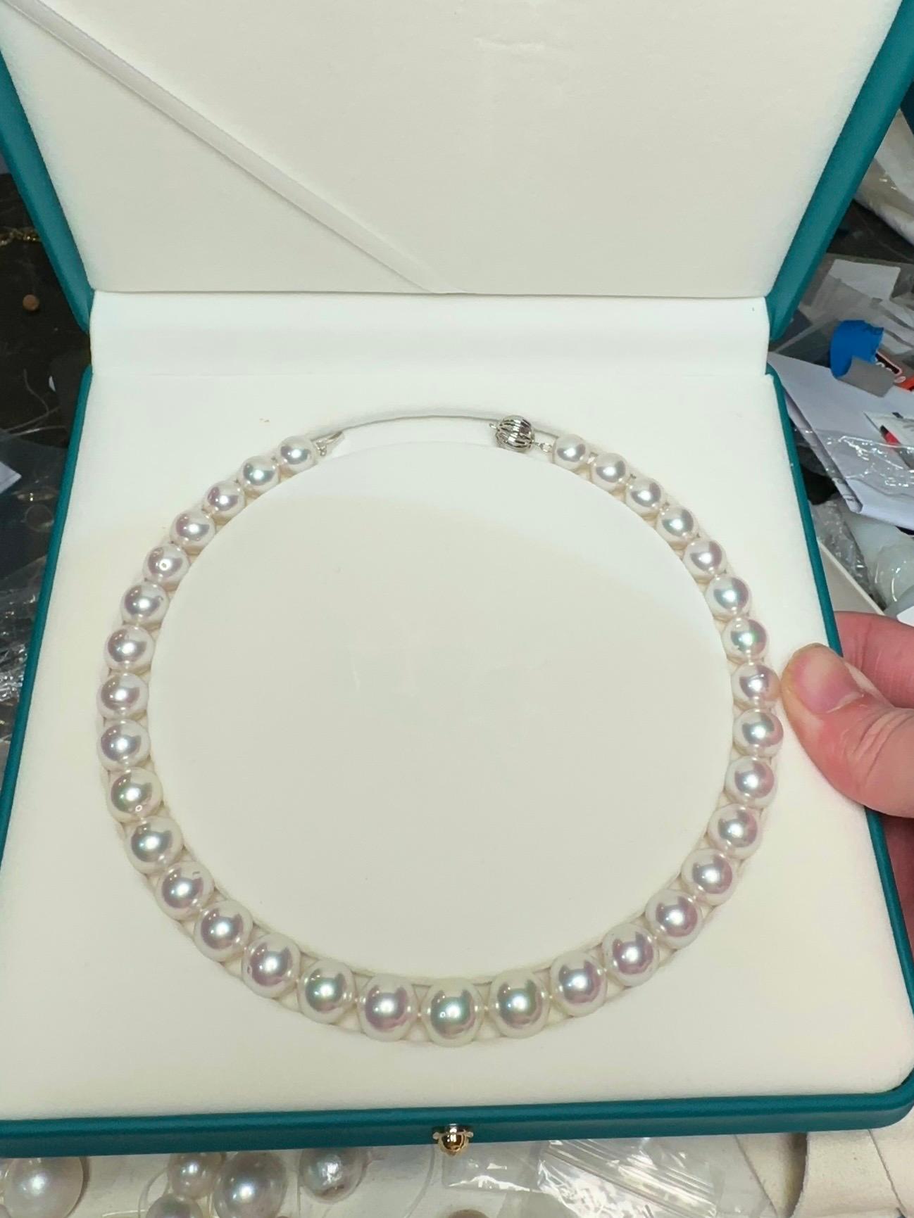 


Squisita collana di perle australiane dei mari del sud da 10-12 mm circa

Realizzata con rare e pregiate perle australiane di forma rotonda dei Mari del Sud, questa collana mette in mostra l'impareggiabile lucentezza e lo splendore satinato unici