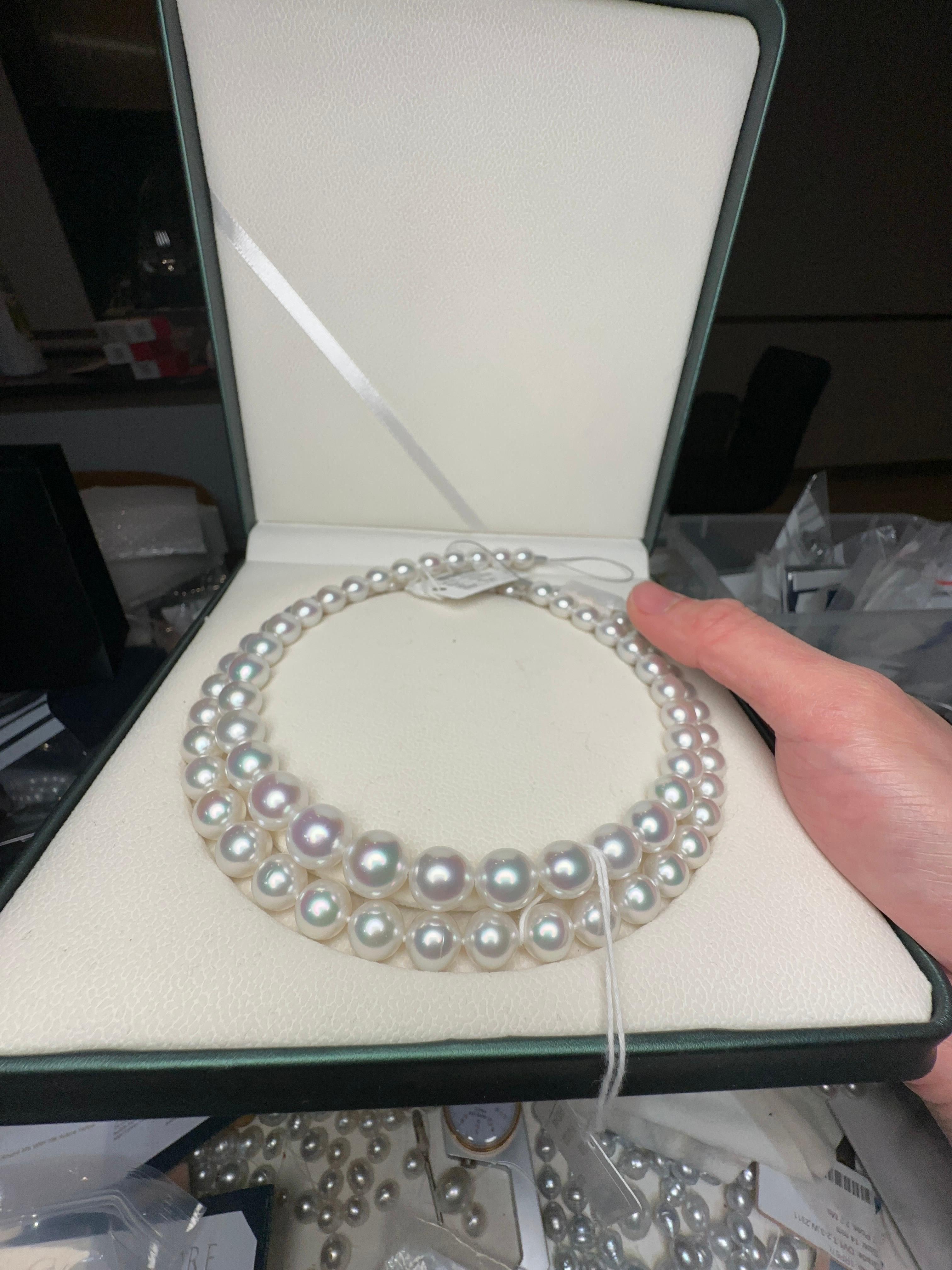 Contemporaneo Autore Australian South Sea  Collana con fili di perle in vendita