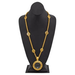 Autumn 1995 Chanel Magnifying Glass Pendant Necklace