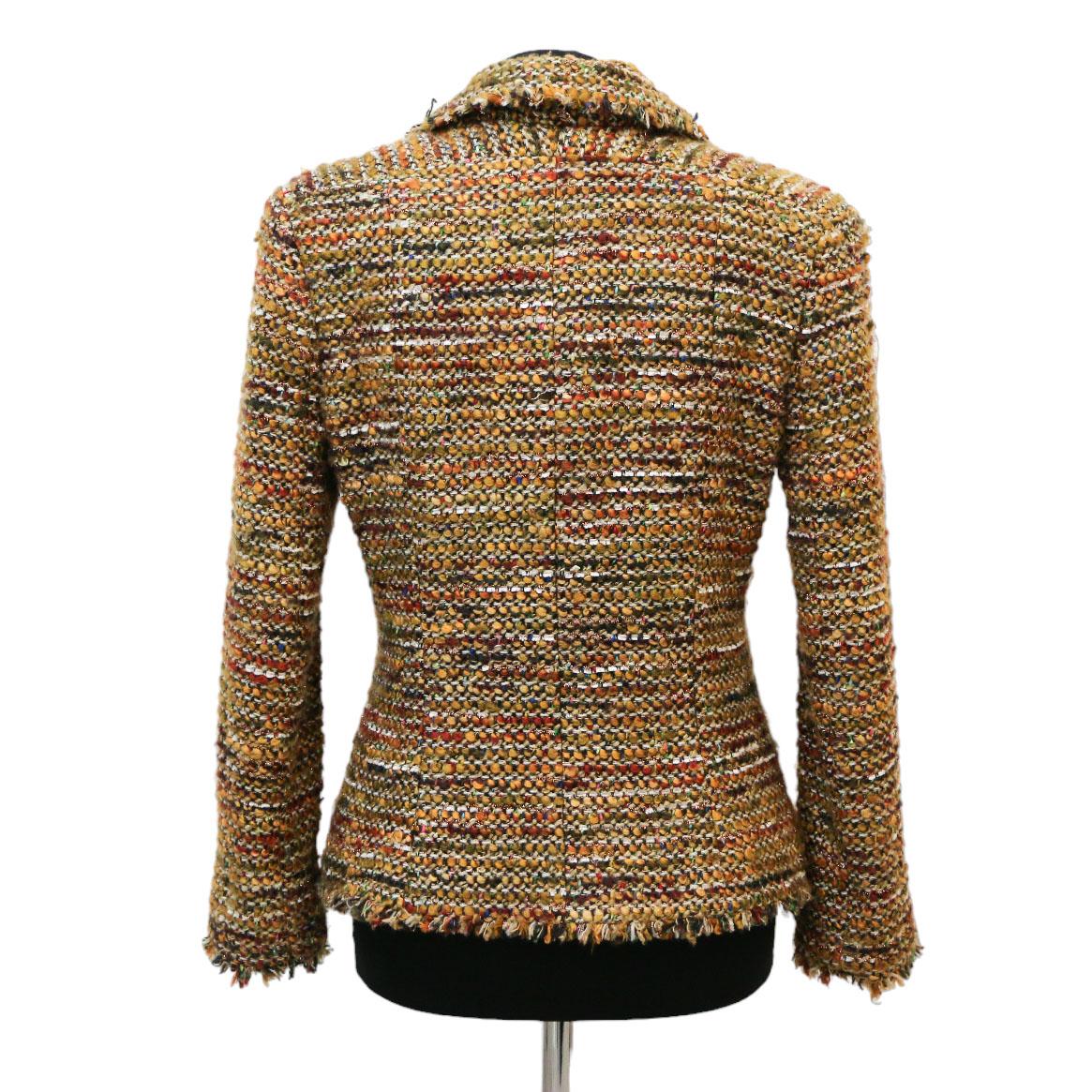 Autumn 2003 Chanel tweed jacket In Excellent Condition For Sale In Paris, FR