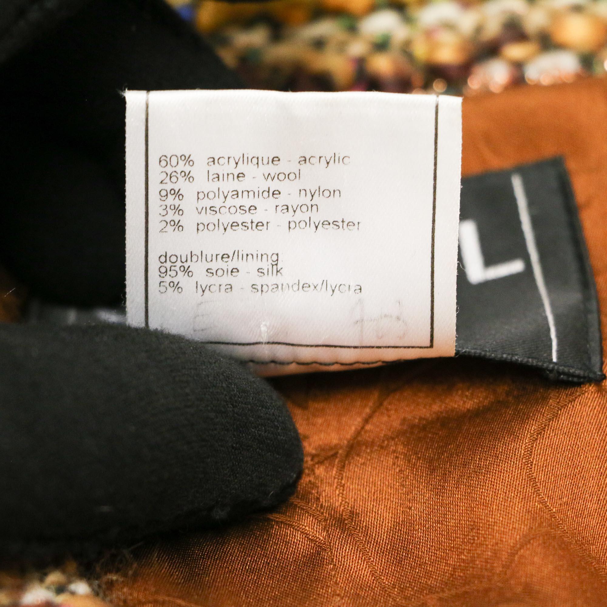 Autumn 2003 Chanel tweed jacket For Sale 2