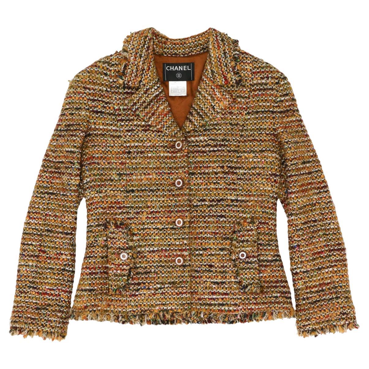Autumn 2003 Chanel tweed jacket For Sale