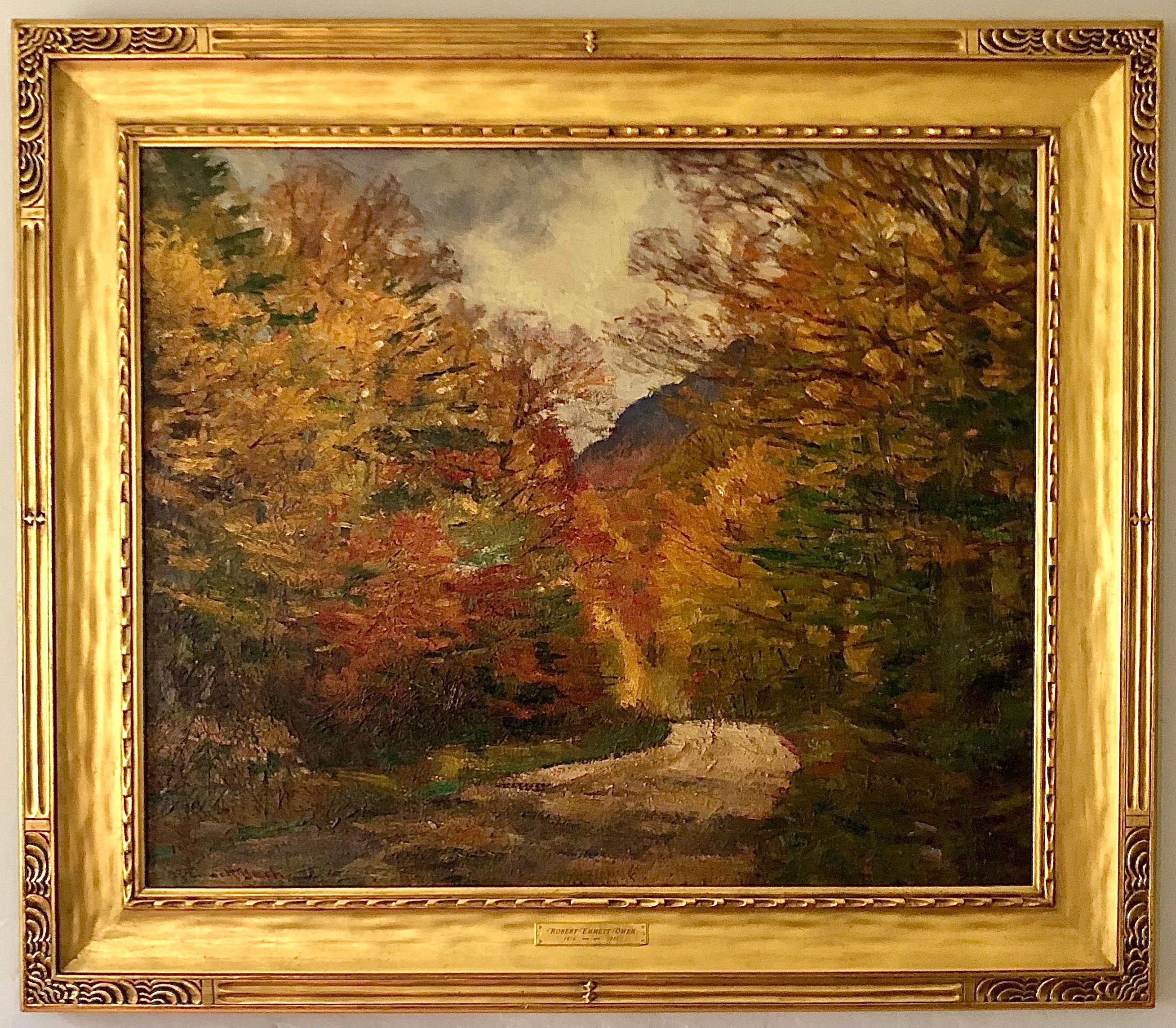 Oil on canvas, signed lower right. Measures 39.5