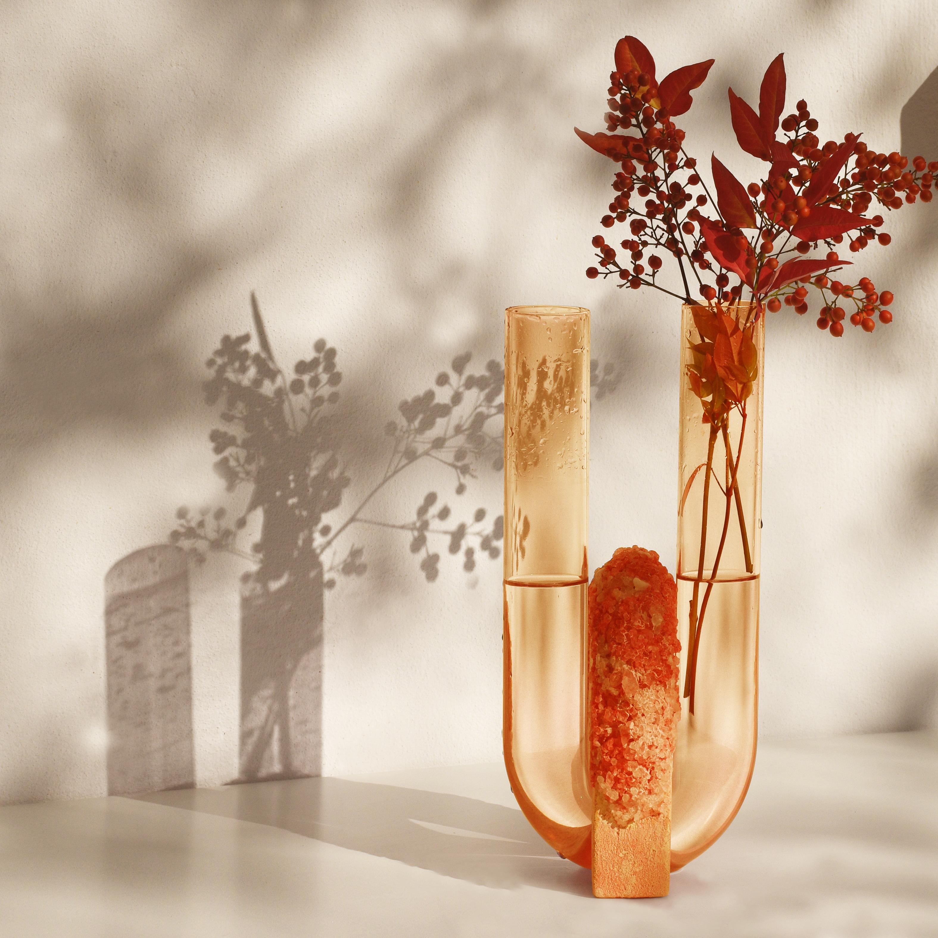 Hand-Crafted Autumn Cochlea Della Liberazione Seasons Edition Vase by Coki Barbieri For Sale