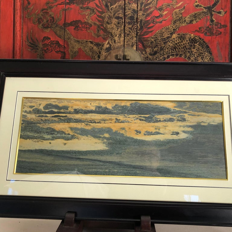 Autumn Dawn Extraordinary Natural Stone Painting One Of A Kind For Sale At 1stdibs