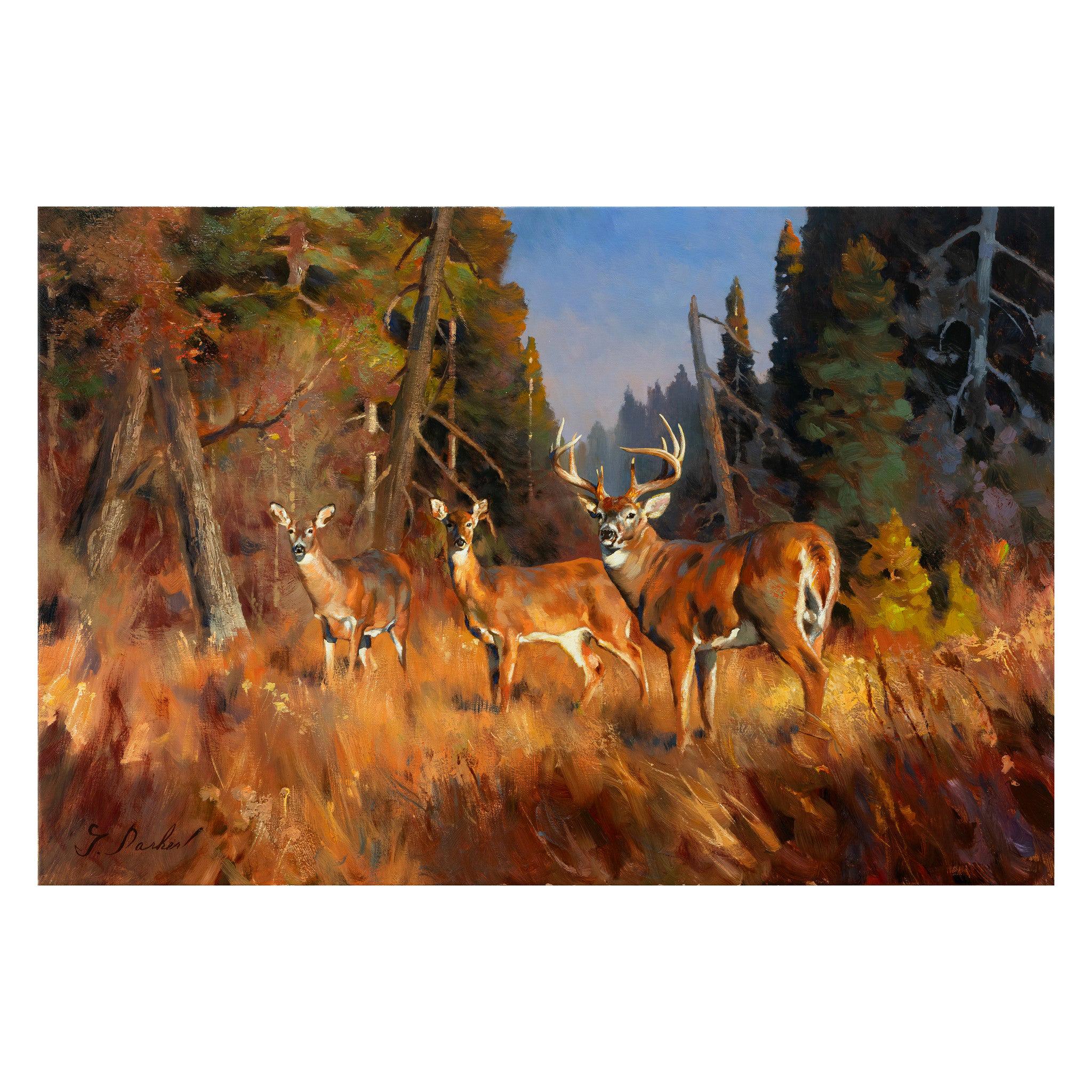 Peinture à l'huile originale Autumn Forest de Greg Parker