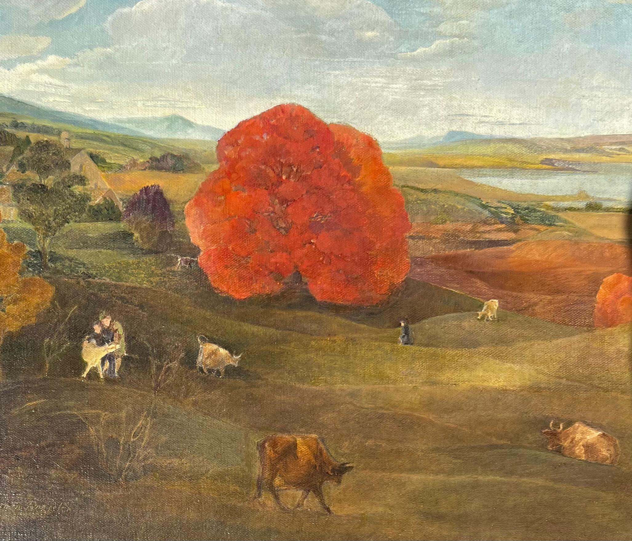 „Herbst in der Landschaft von Maine“ von Herman Roessler im Zustand „Gut“ im Angebot in Wiscasset, ME