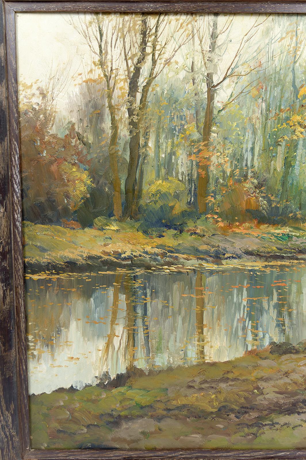 Other Autumn Landscape, impressionist painting by Kees Terlouw, France, circa 1910 For Sale