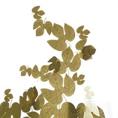 Autumn Leaves Bowl with Crystal Glass