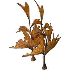 Autumn Leaves & Branches Wall Sconces, a Pair