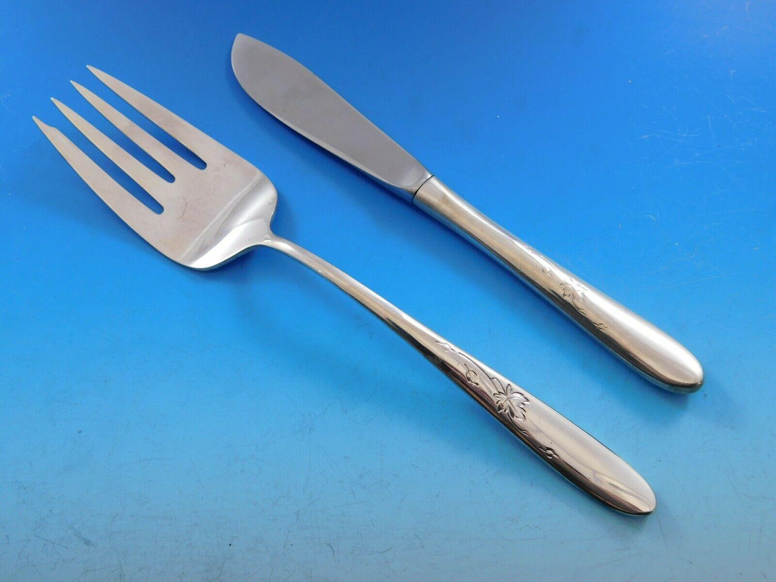 Ensemble de couverts en argent sterling 12 services 65 pièces Autumn Leaves par Reed &amp; Barton en vente 3