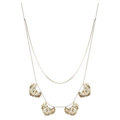 Collana girocollo a doppia catena Autumn Leaves