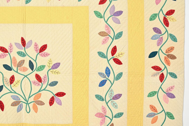 Autumn Leaves Quilt For Sale at 1stDibs