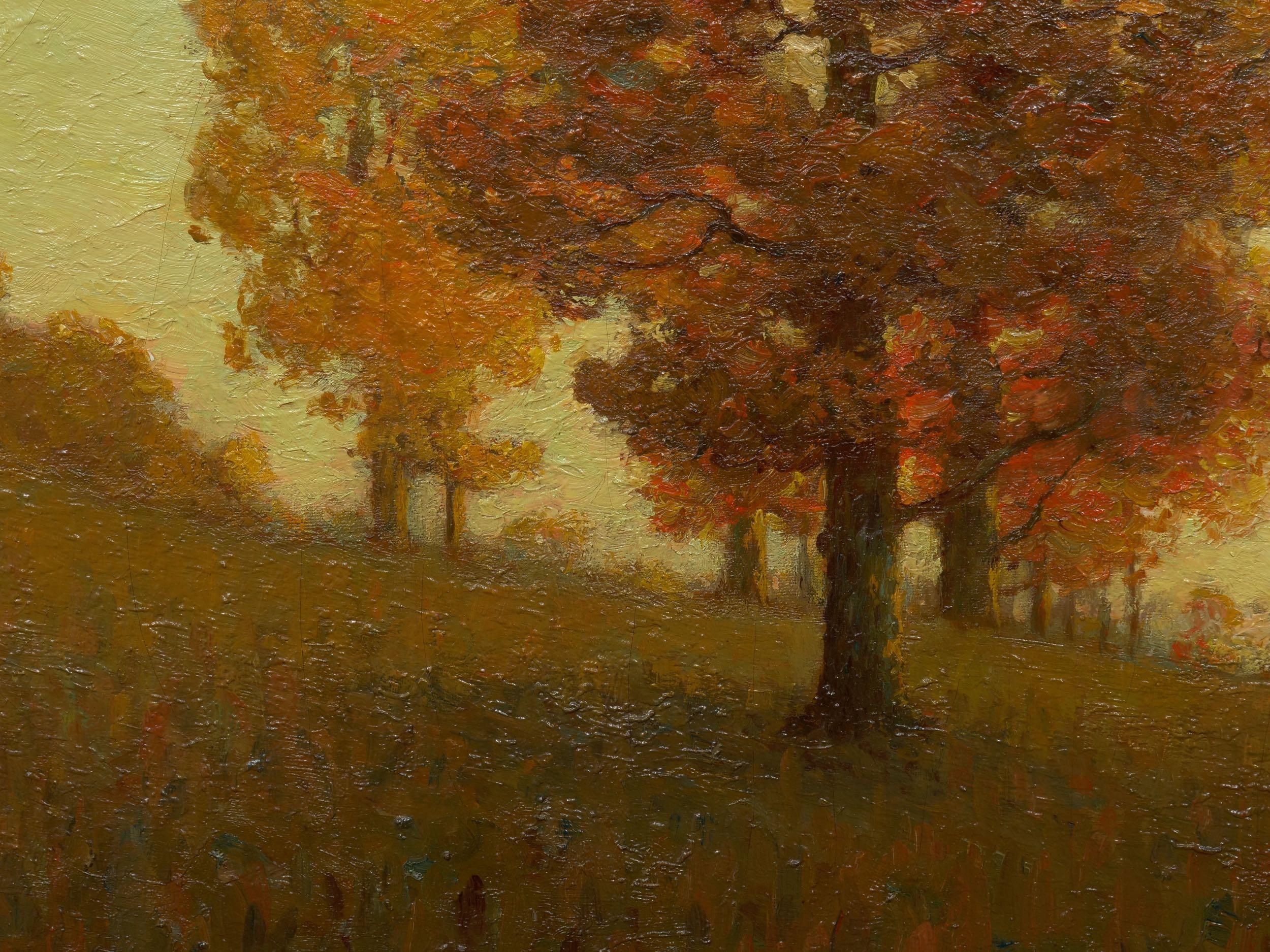 “Autumn Trees” Landscape Painting by Clark Summers Marshall 3
