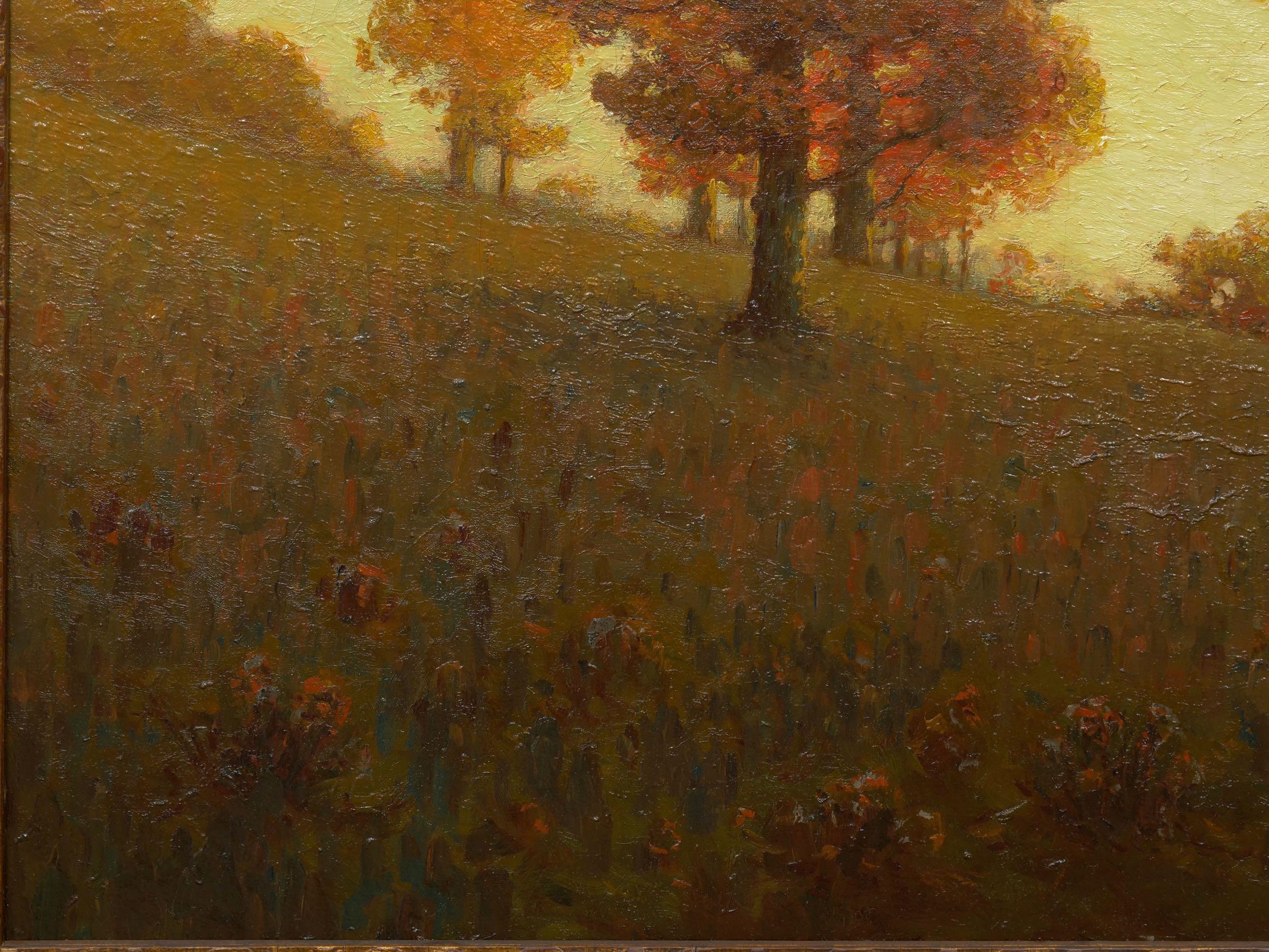 Oiled “Autumn Trees” Landscape Painting by Clark Summers Marshall