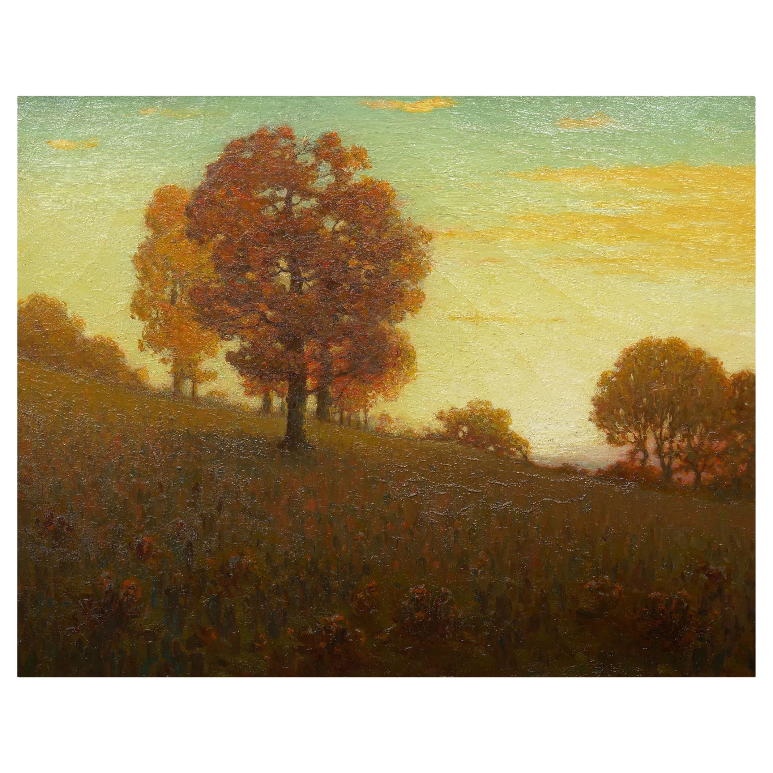 “Autumn Trees” Landscape Painting by Clark Summers Marshall