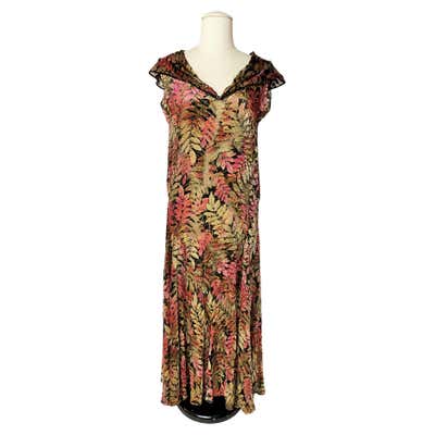 Carven Long Velvet Dress, Circa 1975 For Sale at 1stDibs