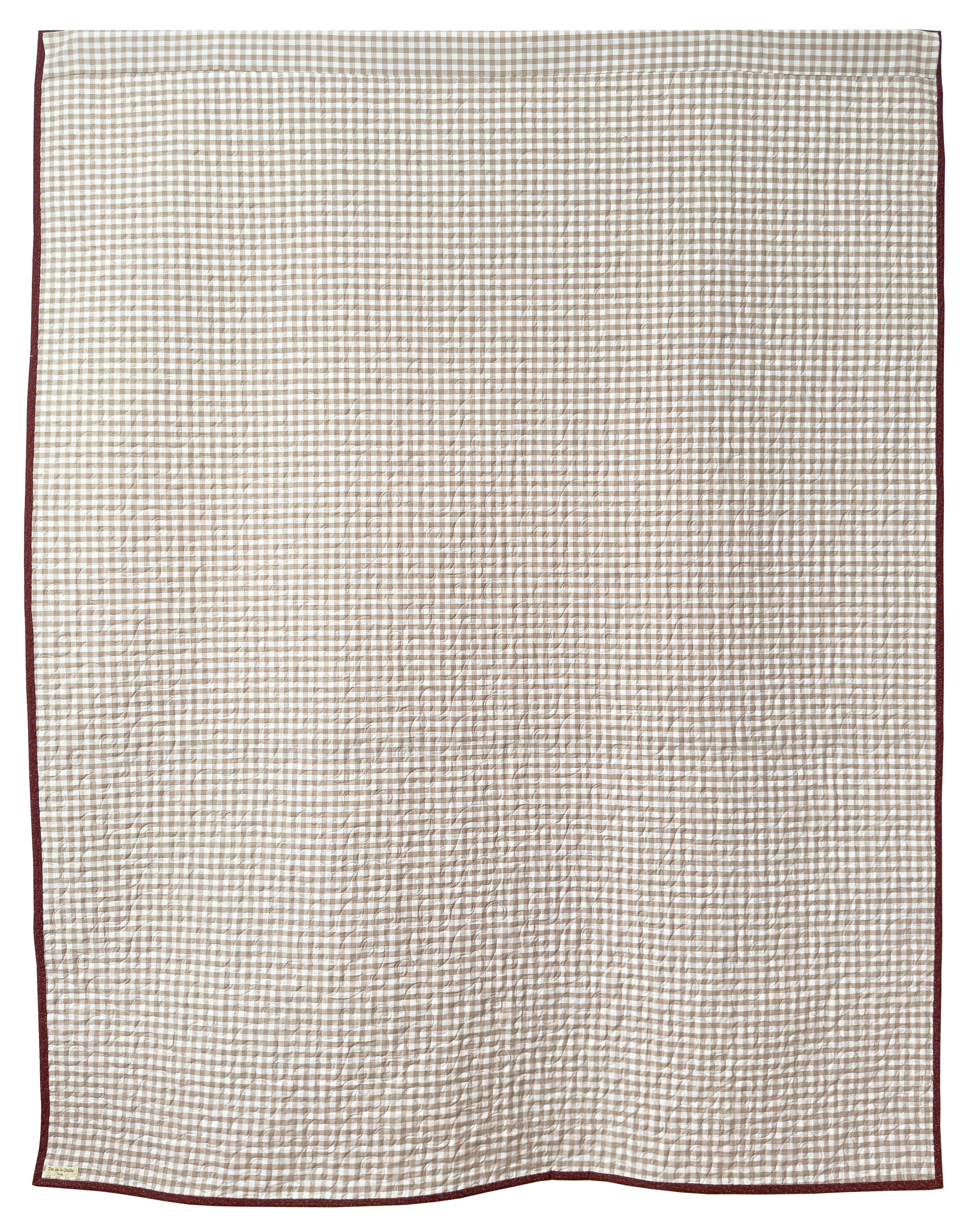 Colcha de patchwork otoñal hecha a mano, Revestimiento de lana, Colchas Tra-La-La en venta 1